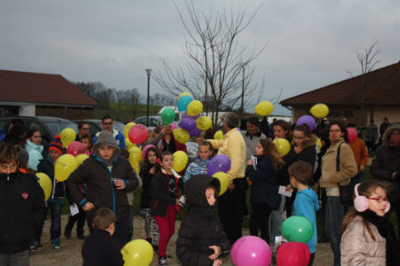 Préparation du laché de ballons